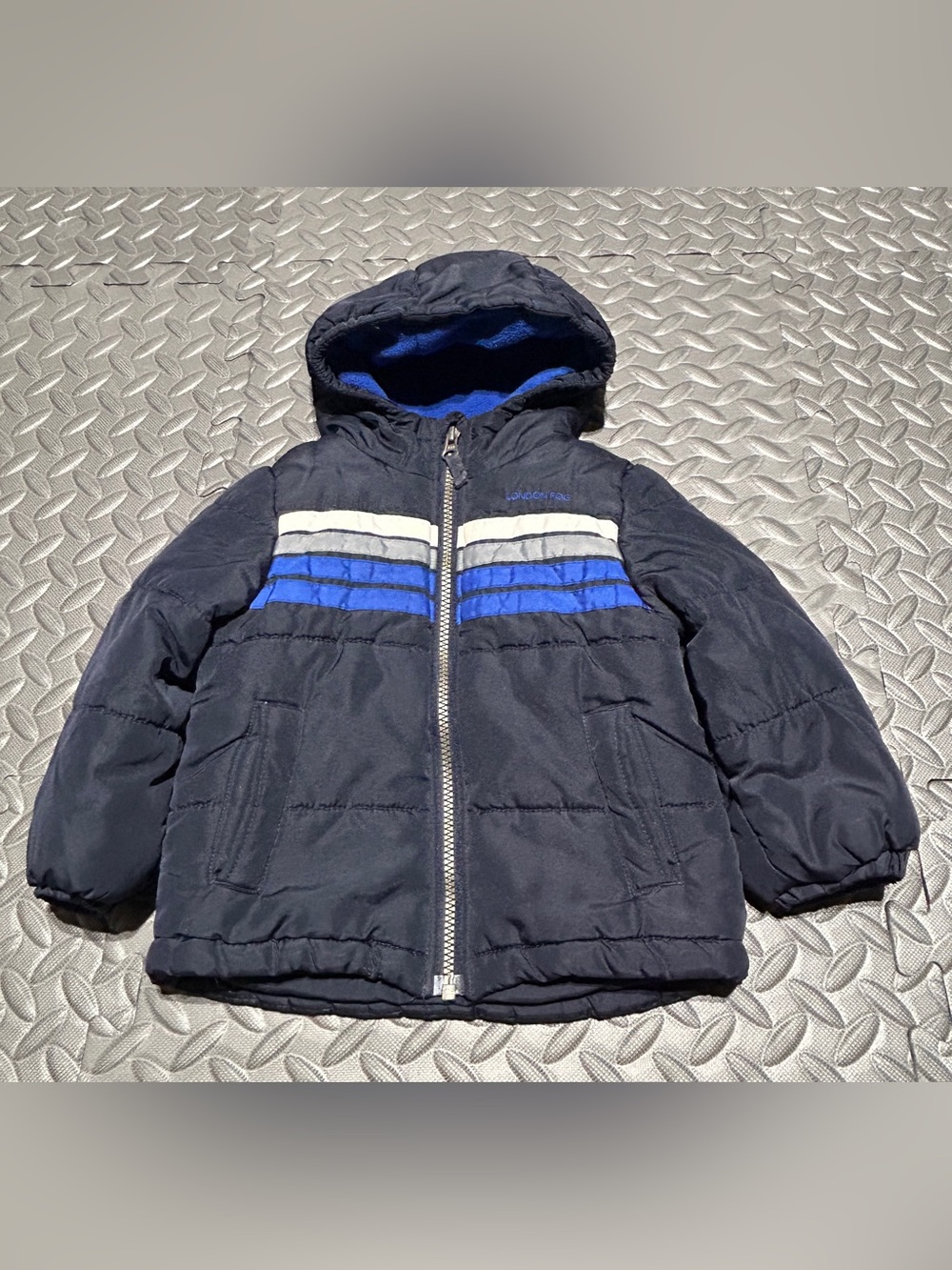 London Fog Kids Navy Puffer Coat Size 24 Months
